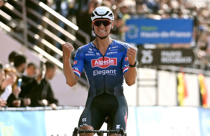 Nuevo Récord Mathieu Van der Poel ganó la Paris Roubaix más rápida de