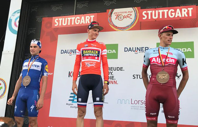 Pódium final de la Vuelta a Alemania 2018