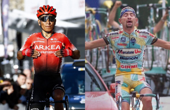 Nairo Quintana y Marco Pantani