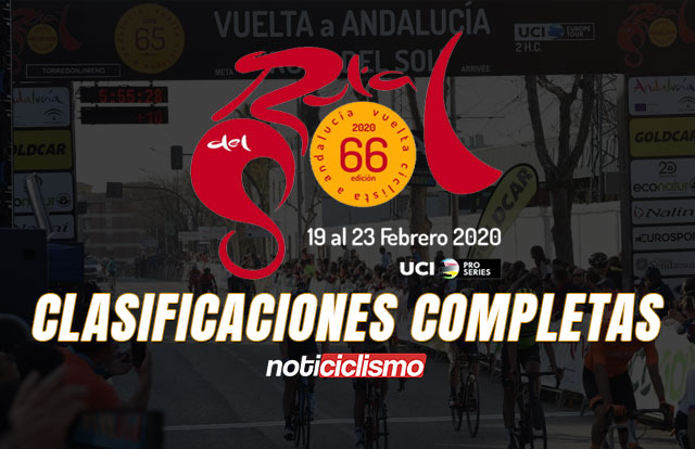 Vuelta a Andalucía - Clasificaciones Completas