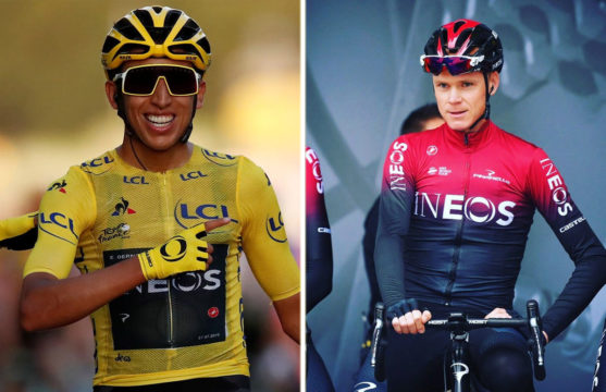 Egan Bernal y Chris Froome