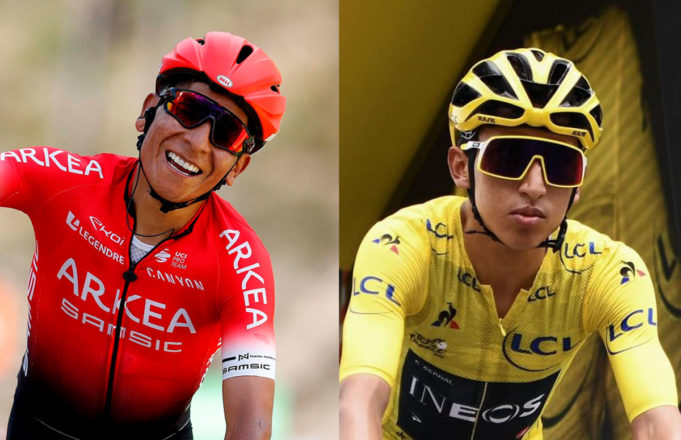 Nairo Quintana y Egan Bernal