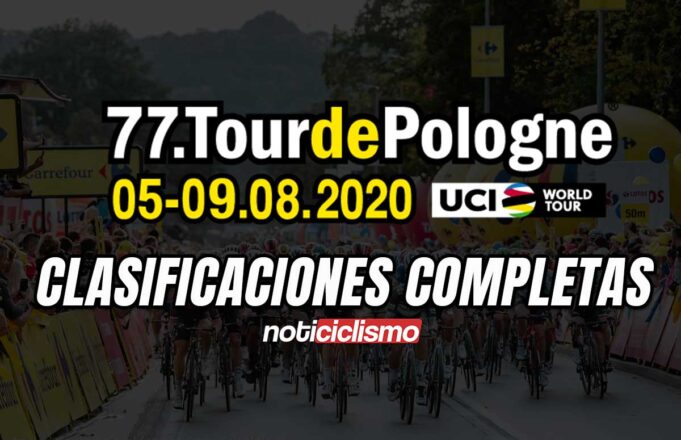 Tour de Polonia 2020 - Clasificaciones Completas