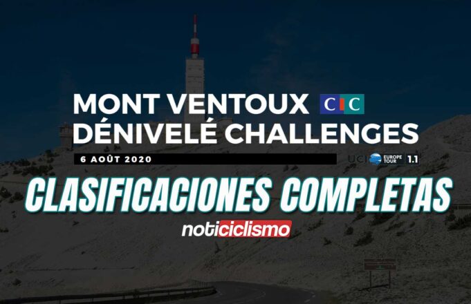 Mont Ventoux Dénivelé Challenge - Clasificación Completa
