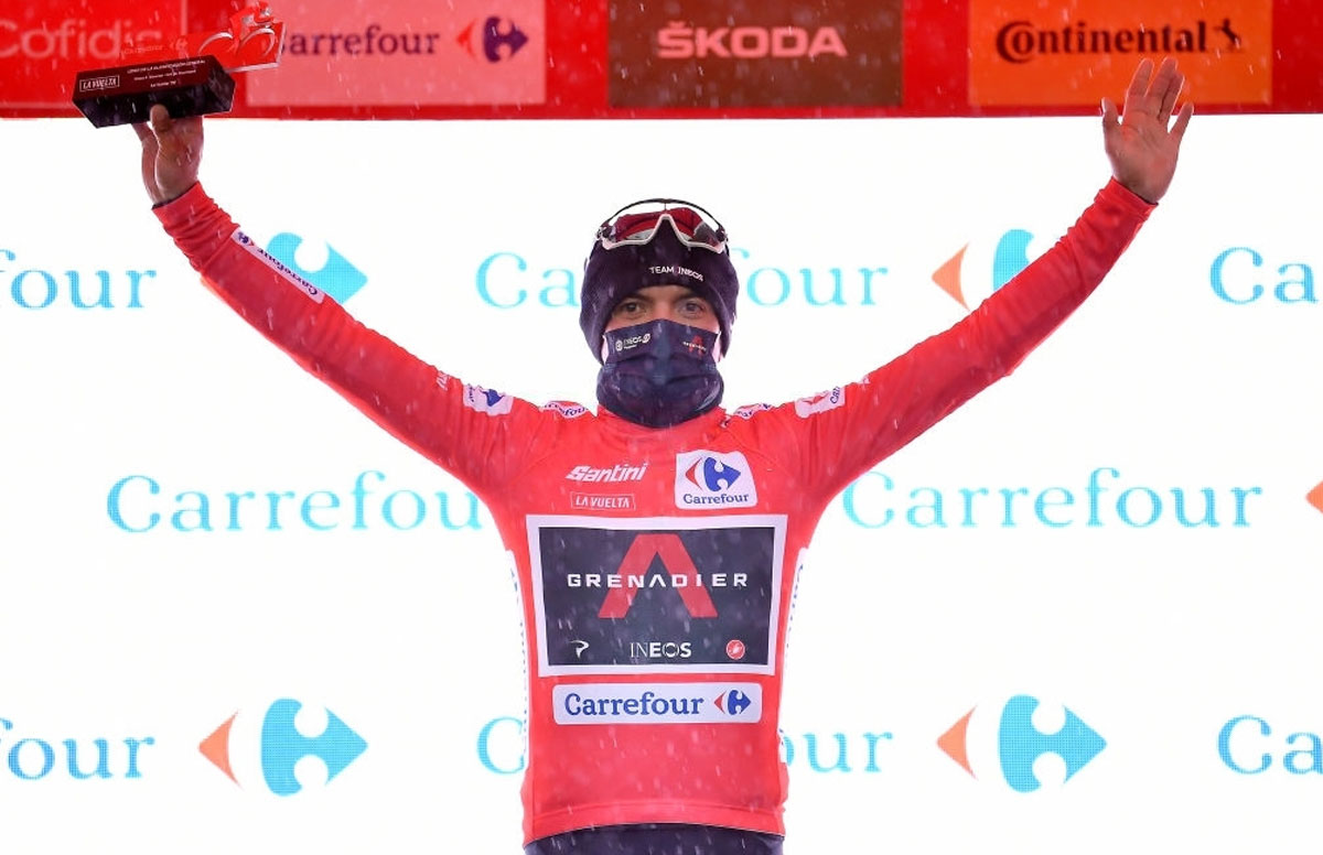 Esto dijo Richard Carapaz tras vestirse de rojo como líder de la Vuelta a España 2020 - Noticiclismo