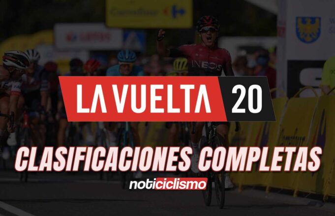 Vuelta a España 2020 - Clasificaciones Completas