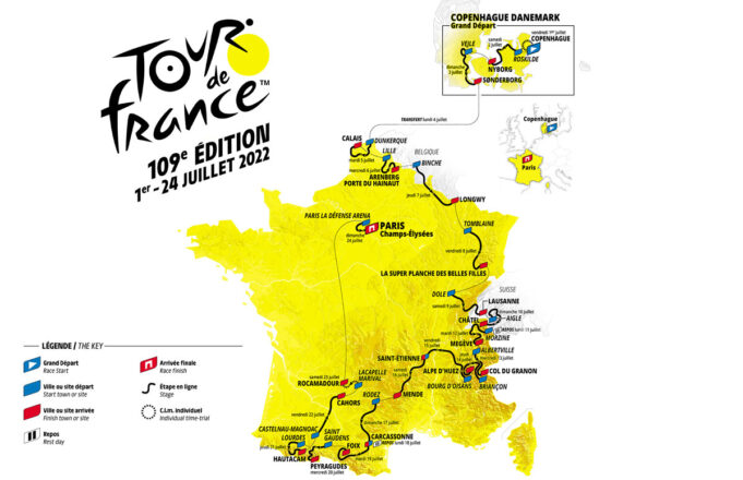 Tour de Francia 2022 - Recorrido