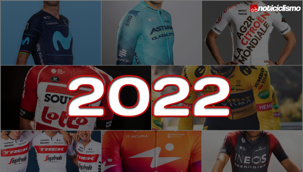 Maillot de los equipos WorldTour y ProTeams 2022