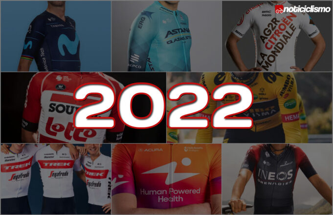 Maillot de los equipos WorldTour y ProTeams 2022