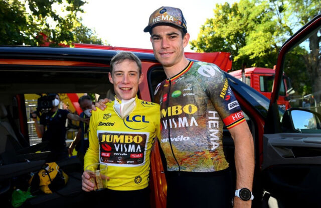 Jonas Vingegaard y Wout Van Aert (Jumbo-Visma)