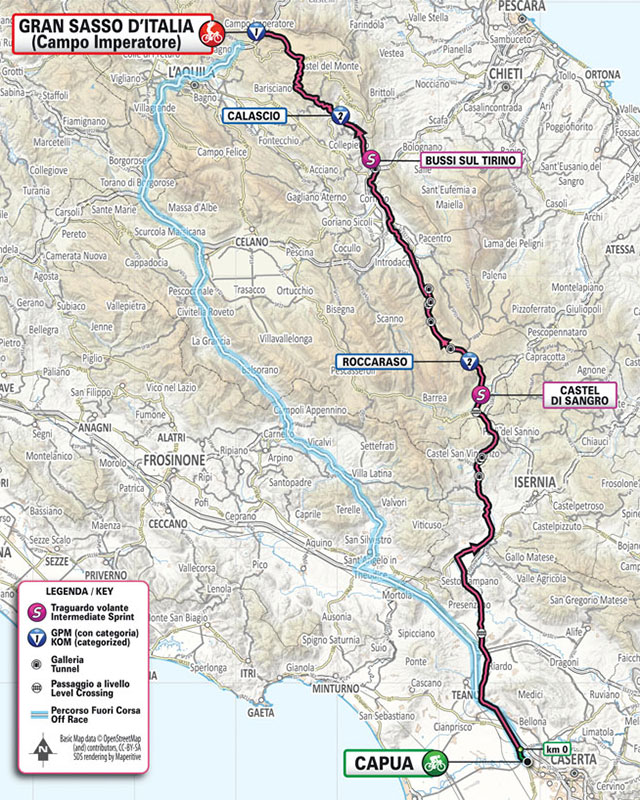 Recorrido de la Etapa 7 del Giro de Italia 2023