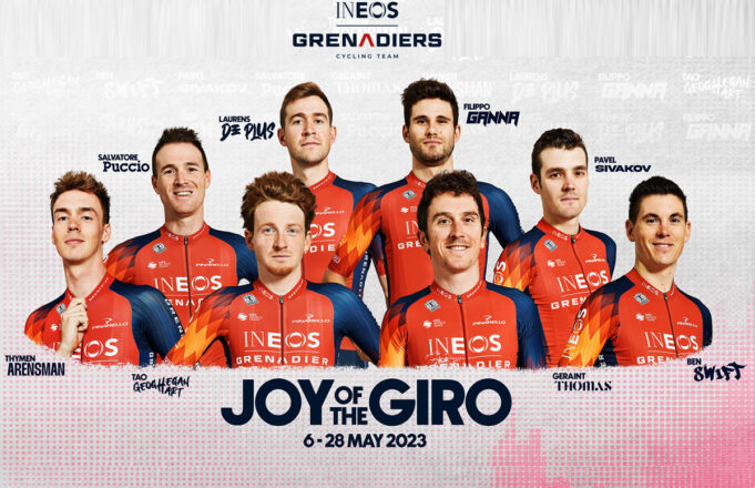 Alineación del Ineos Grenadiers para el Giro de Italia 2023