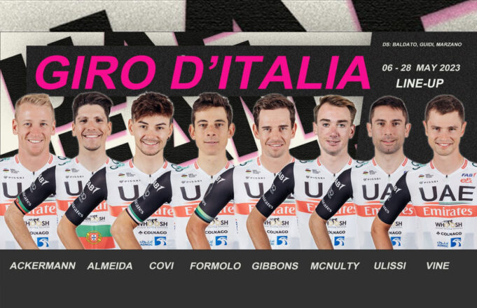 Alineación del UAE Team Emirates para el Giro de Italia 2023