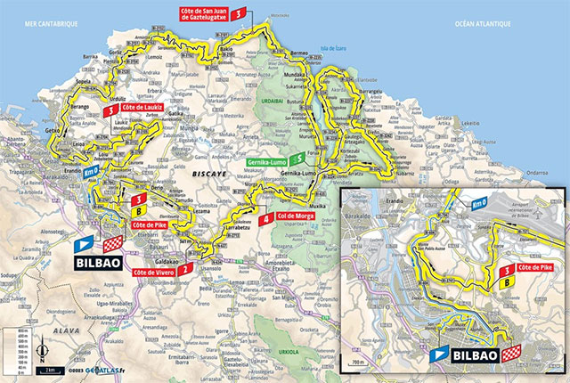 Tour de Francia 2023 (Etapa 1) Recorrido
