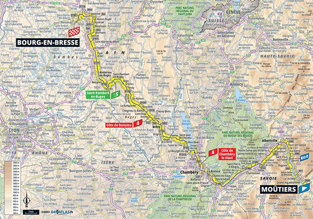 Tour de Francia 2023 (Etapa 18) Recorrido