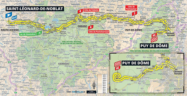 Tour de Francia 2023 (Etapa 9) Recorrido